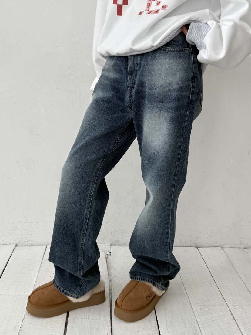 EOMPIT韓國直郵㊣女士新款25秋冬熱賣推薦人氣時尚休閑牛仔褲EOMPIT牛仔褲