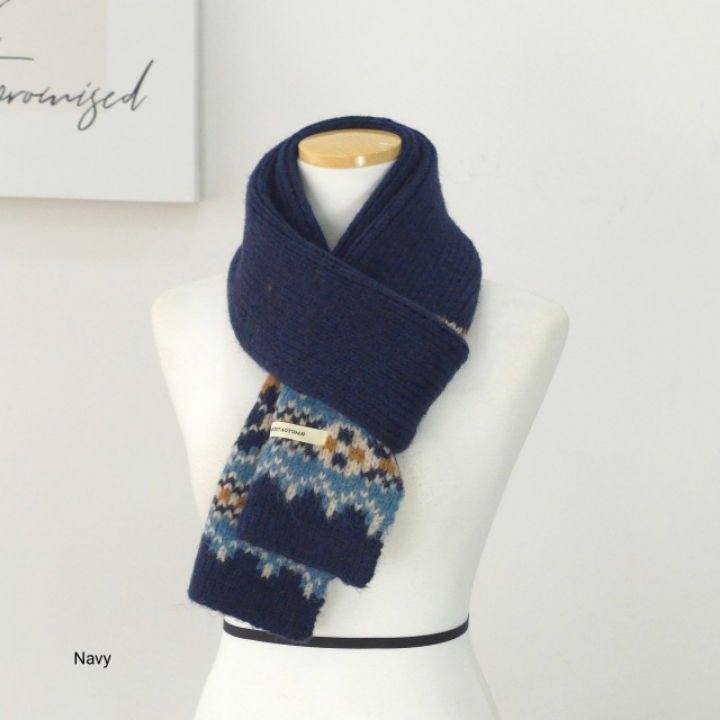 EBADA東大門㊣實拍女裝新品休閑時尚推薦熱賣25秋冬圍巾披肩EBADA圍巾/披肩圖色3