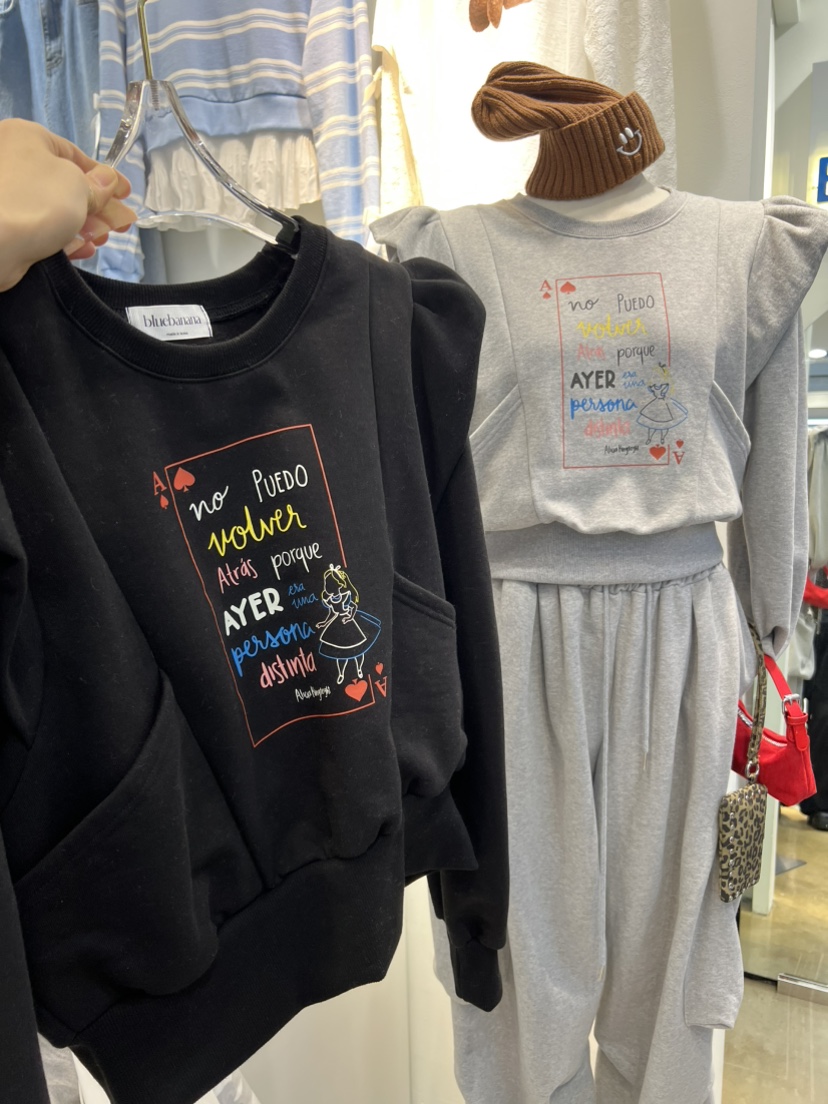 BLUE BANANA韓國代購㊣女裝新款推薦熱賣時尚人氣休閑衛衣BLUE BANANA衛衣