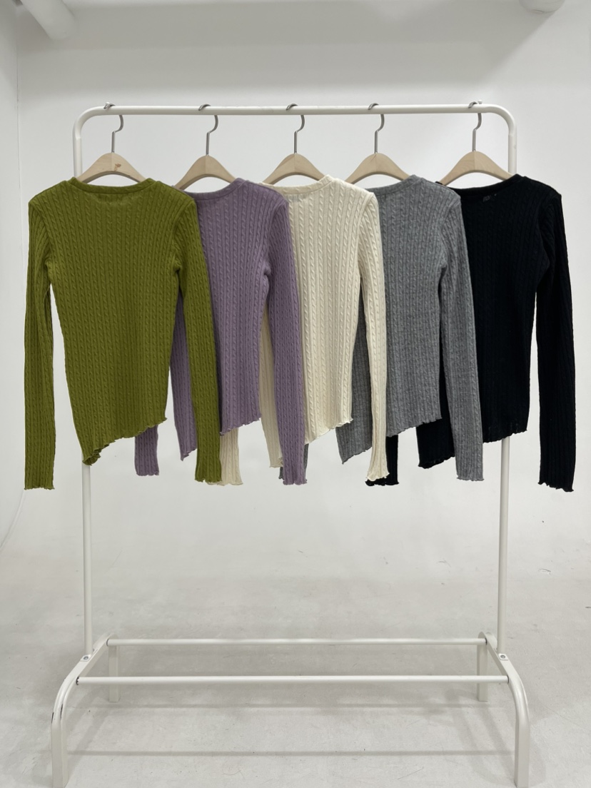 REIZ韓國代購㊣女裝新品時尚推薦熱賣休閑人氣針織衫麻花針織REIZ針織衫