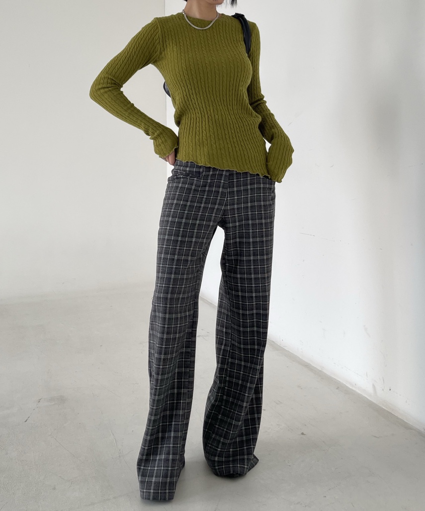 REIZ韓國代購㊣女裝新品時尚推薦熱賣休閑人氣針織衫麻花針織REIZ針織衫