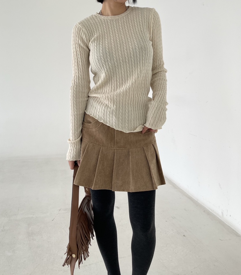 REIZ韓國代購㊣女裝新品時尚推薦熱賣休閑人氣針織衫麻花針織REIZ針織衫