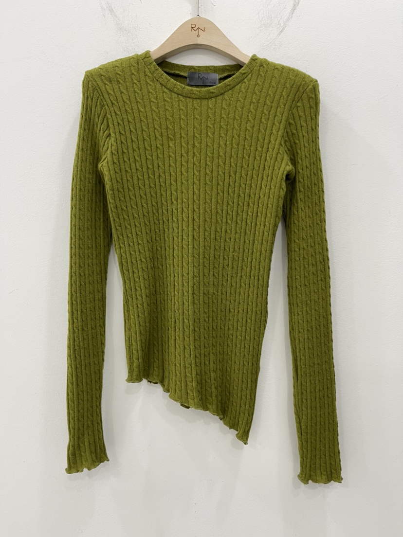 REIZ韓國代購㊣女裝新品時尚推薦熱賣休閑人氣針織衫麻花針織REIZ針織衫圖色1