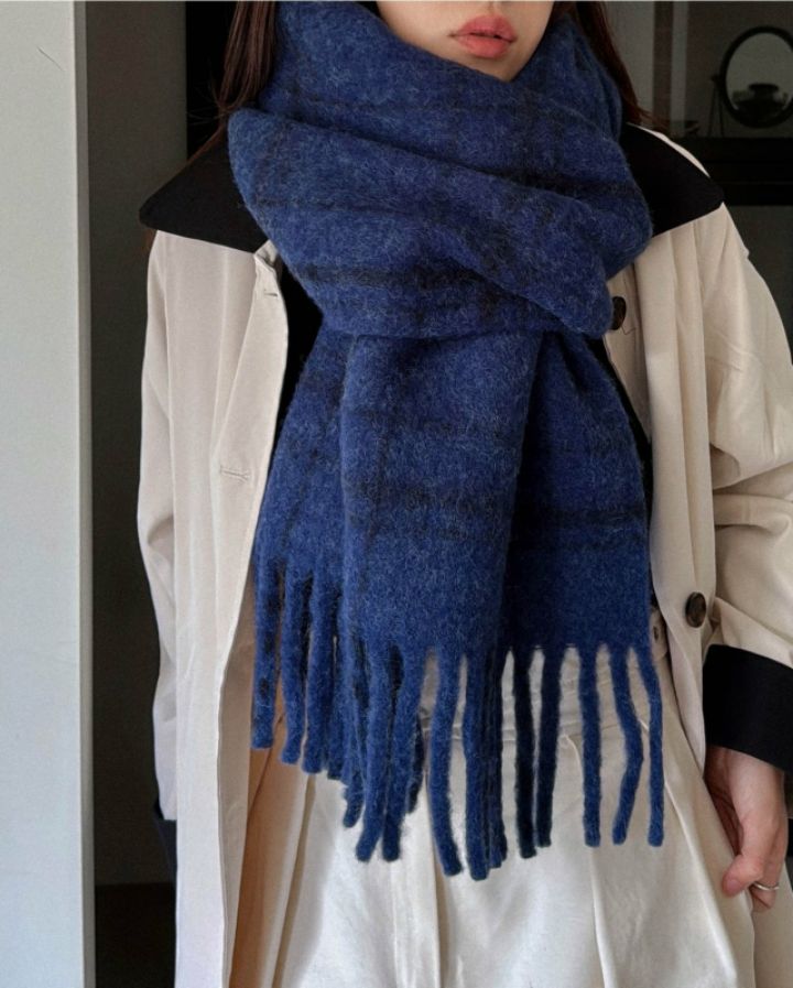 EBADA韓國直郵㊣女士新款人氣熱賣25秋冬時尚休閑職業圍巾披肩EBADA圍巾/披肩