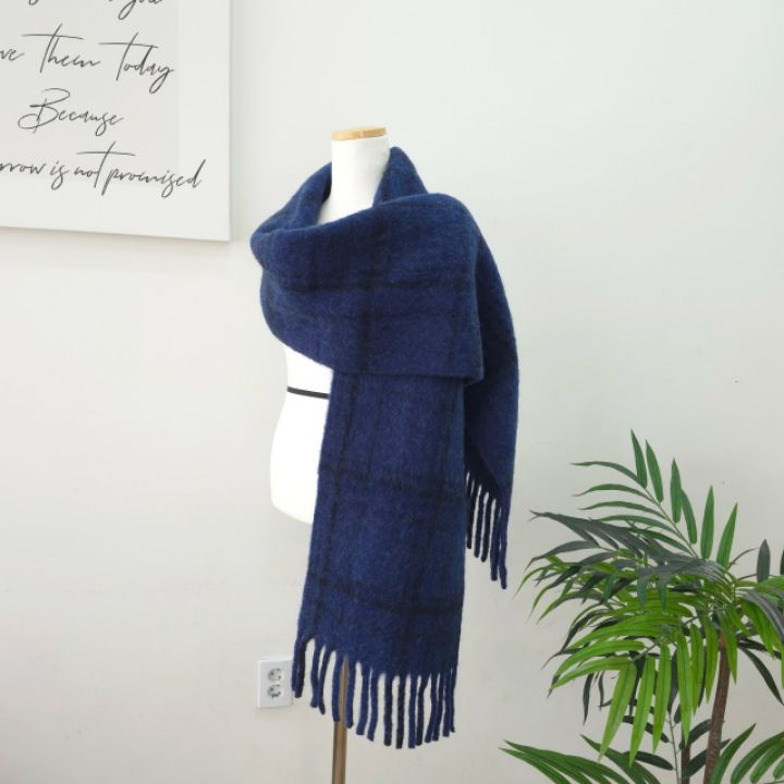 EBADA韓國直郵㊣女士新款人氣熱賣25秋冬時尚休閑職業圍巾披肩EBADA圍巾/披肩圖色1