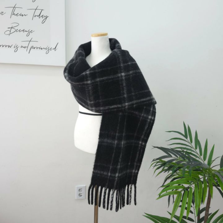 EBADA韓國直郵㊣女士新款人氣熱賣25秋冬時尚休閑職業圍巾披肩EBADA圍巾/披肩圖色2