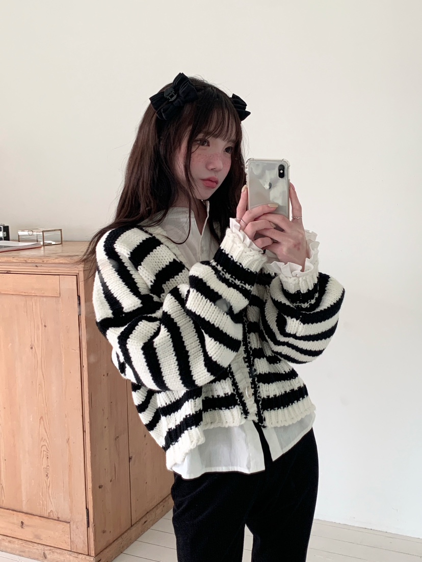 MAISONDEGLORY東大門㊣直郵女裝新品休閑針織衫不含內搭開衫MAISON DE GLORY針織衫