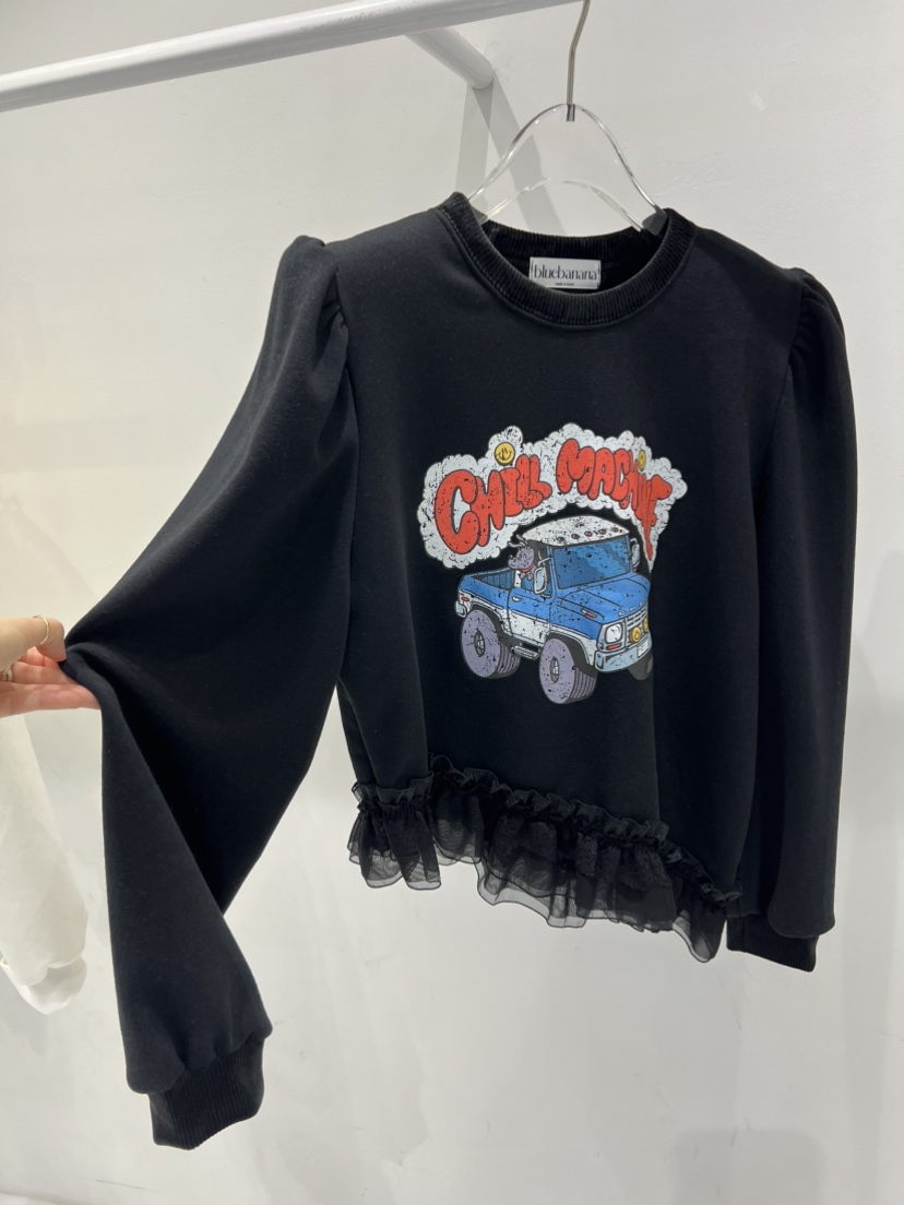 BLUE BANANA東大門㊣代購女裝新款25秋冬休閑職業真品衛衣BLUE BANANA衛衣圖色2