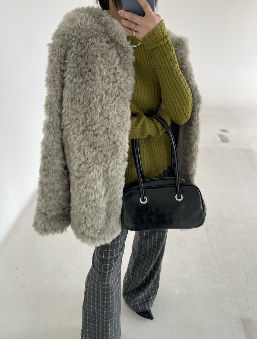 REIZ韓國代購㊣女士新品休閑熱賣真品時尚25秋冬職業短款大衣REIZ短款大衣