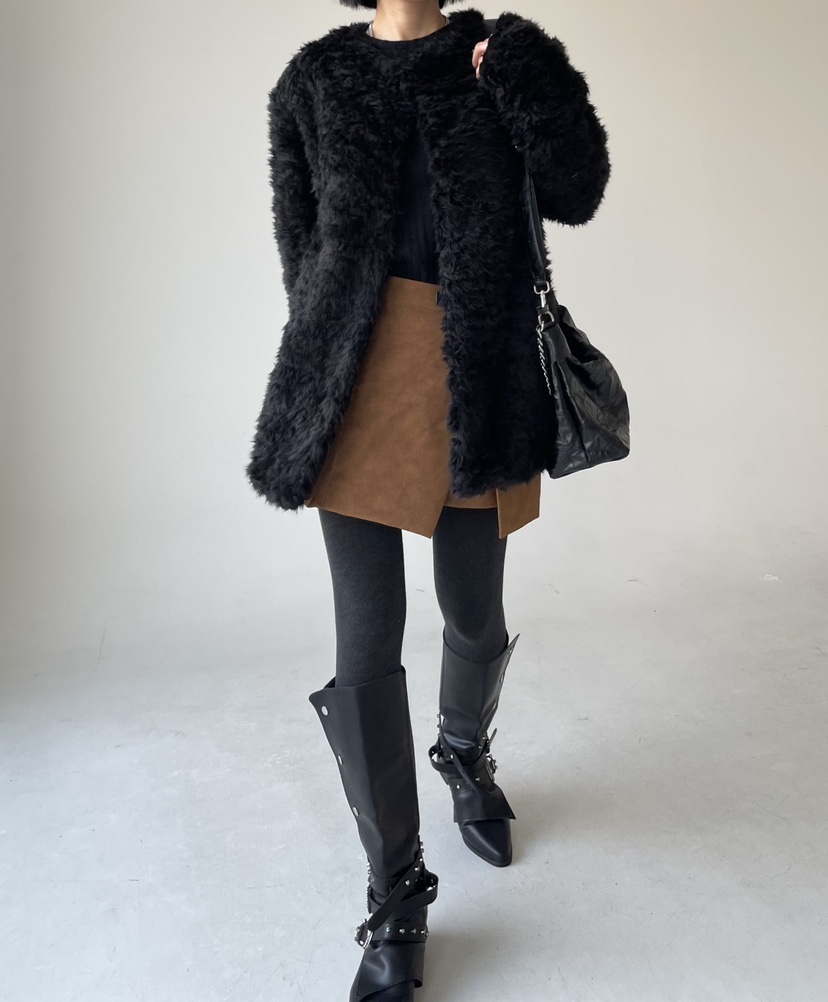 REIZ韓國代購㊣女士新品休閑熱賣真品時尚25秋冬職業短款大衣REIZ短款大衣