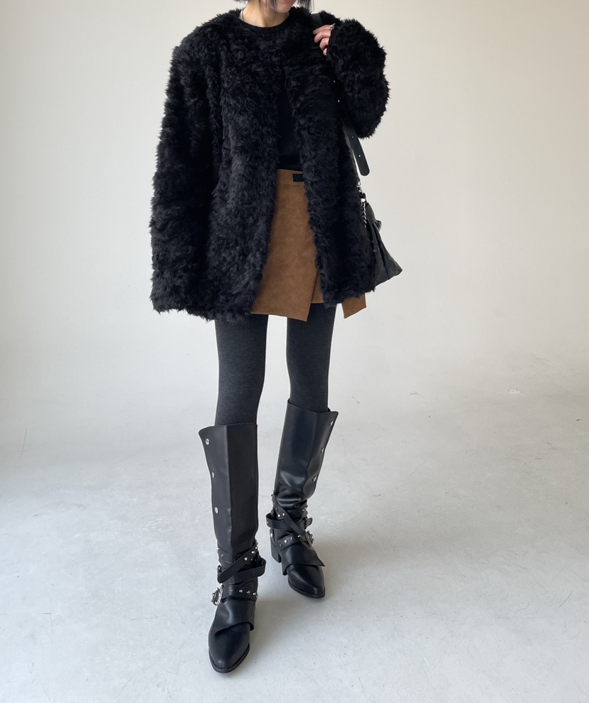 REIZ韓國代購㊣女士新品休閑熱賣真品時尚25秋冬職業短款大衣REIZ短款大衣