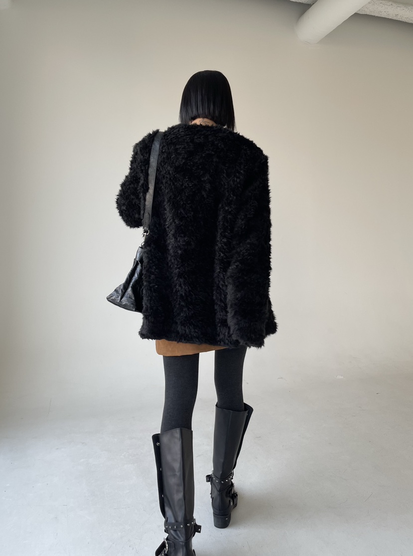 REIZ韓國代購㊣女士新品休閑熱賣真品時尚25秋冬職業短款大衣REIZ短款大衣