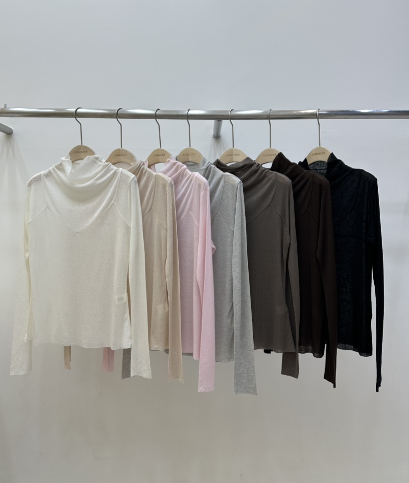 GORGEOUS韓國代購㊣女裝新品熱賣真品休閑25秋冬職業長袖T恤GORGEOUS長袖T恤