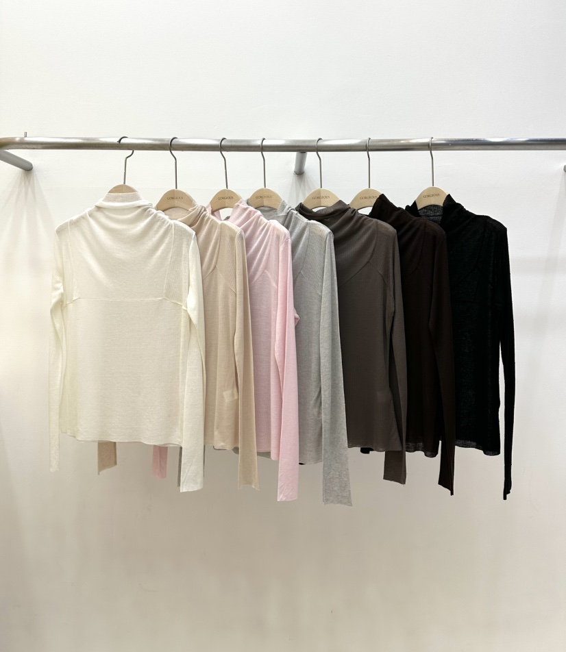 GORGEOUS韓國代購㊣女裝新品熱賣真品休閑25秋冬職業長袖T恤GORGEOUS長袖T恤