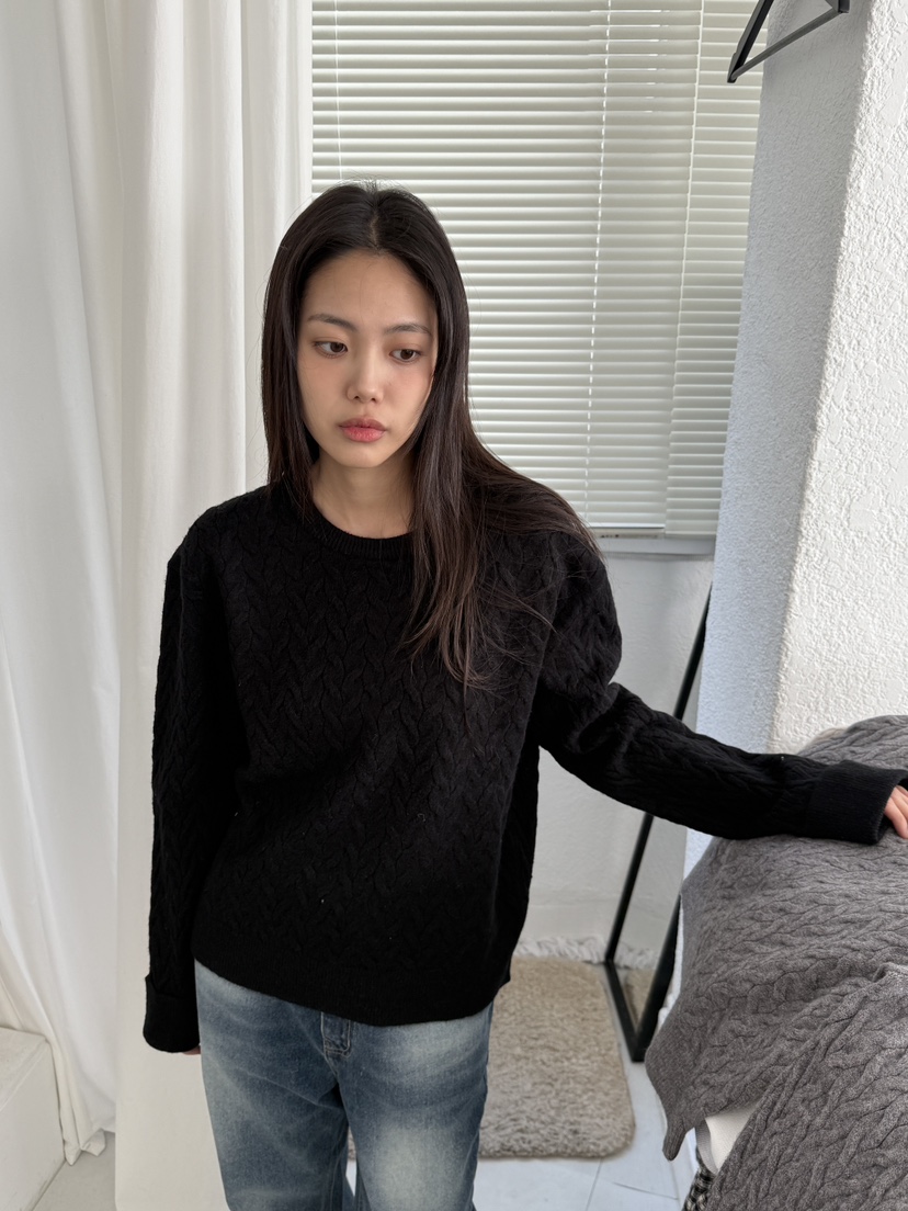 EOMPIT東大門㊣代購女裝新款25秋冬時尚職業真品休閑針織衫EOMPIT針織衫