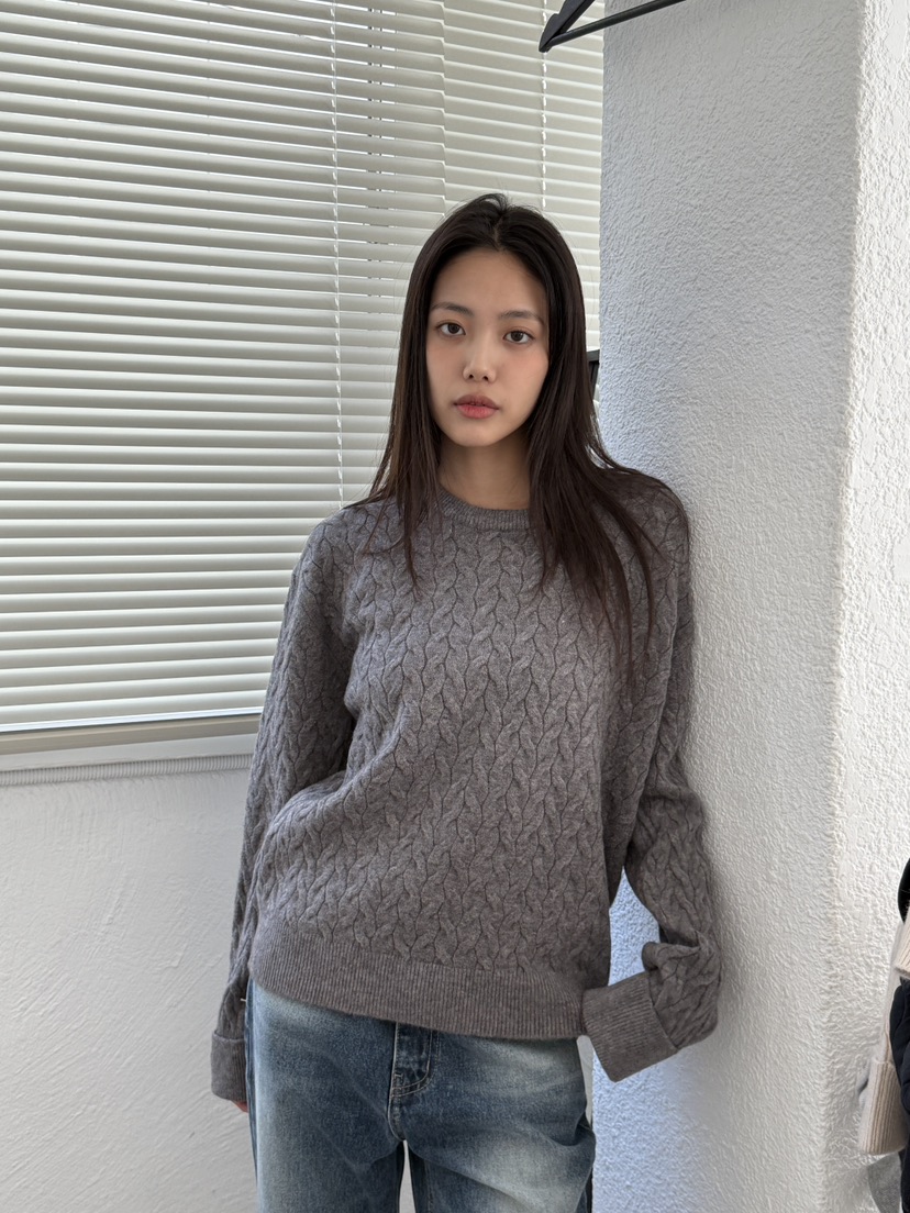 EOMPIT東大門㊣代購女裝新款25秋冬時尚職業真品休閑針織衫EOMPIT針織衫