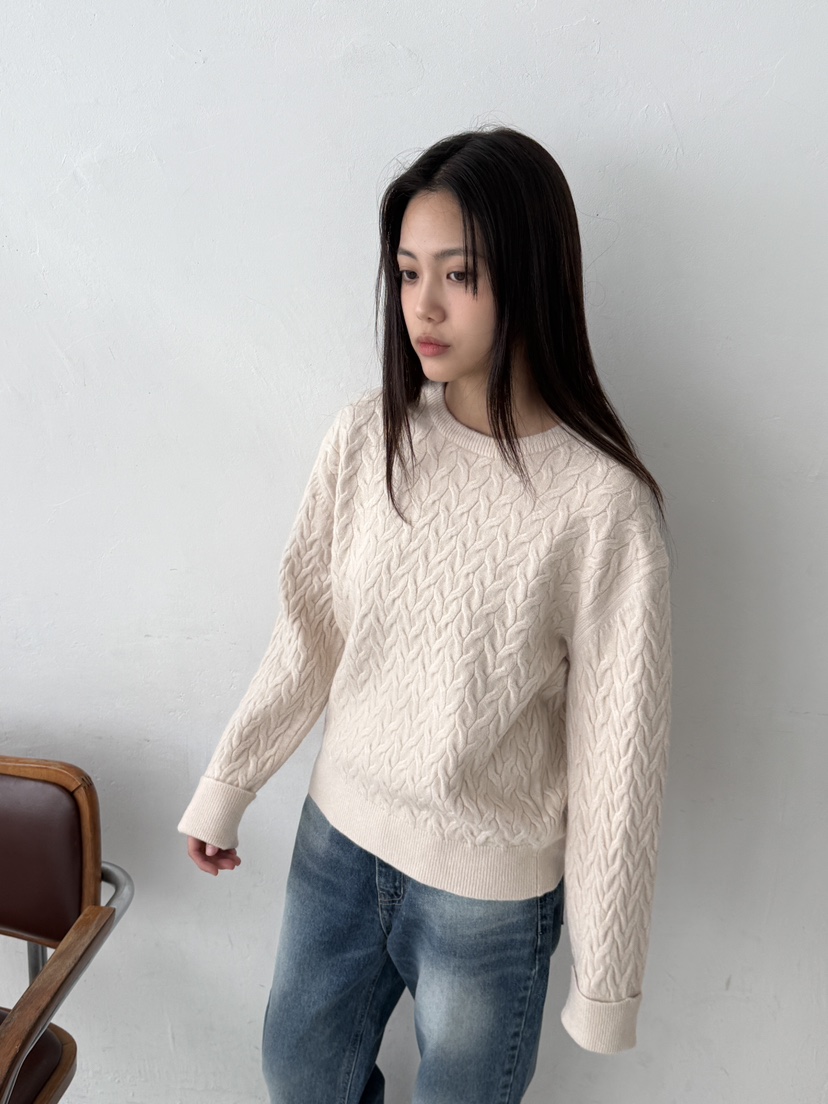 EOMPIT東大門㊣代購女裝新款25秋冬時尚職業真品休閑針織衫EOMPIT針織衫