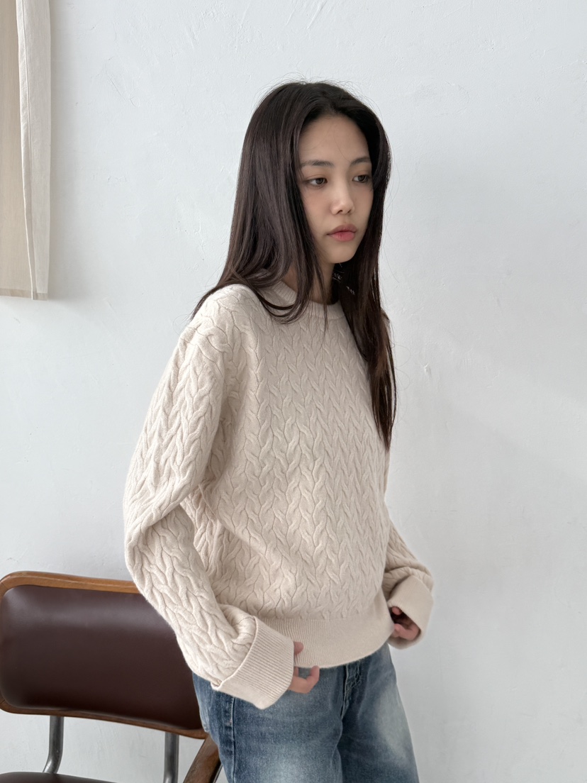 EOMPIT東大門㊣代購女裝新款25秋冬時尚職業真品休閑針織衫EOMPIT針織衫