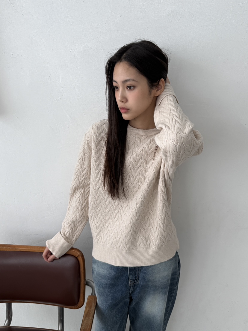 EOMPIT東大門㊣代購女裝新款25秋冬時尚職業真品休閑針織衫EOMPIT針織衫