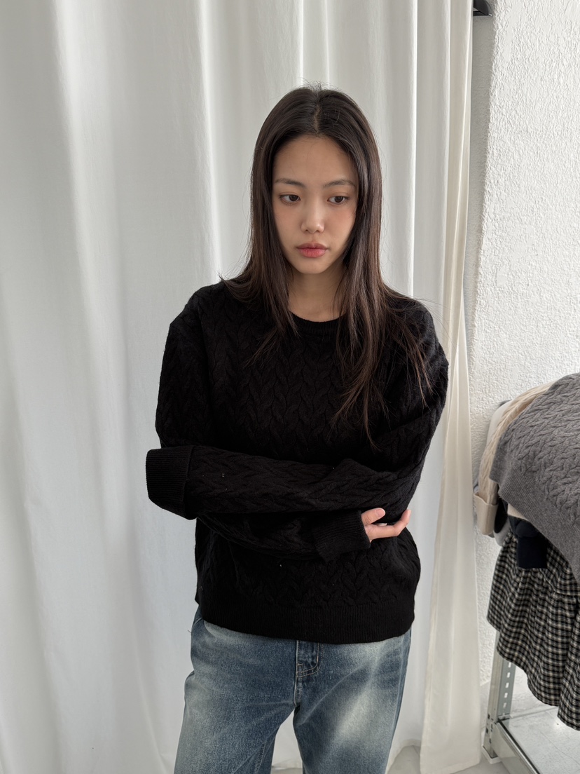 EOMPIT東大門㊣代購女裝新款25秋冬時尚職業真品休閑針織衫EOMPIT針織衫圖色3