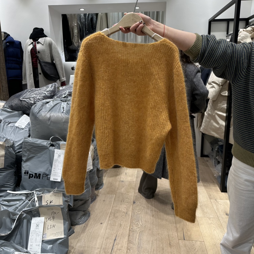 BRUNI/RICOTTA東大門㊣實拍女裝新品25秋冬休閑時尚針織衫BRUNI/RICOTTA針織衫