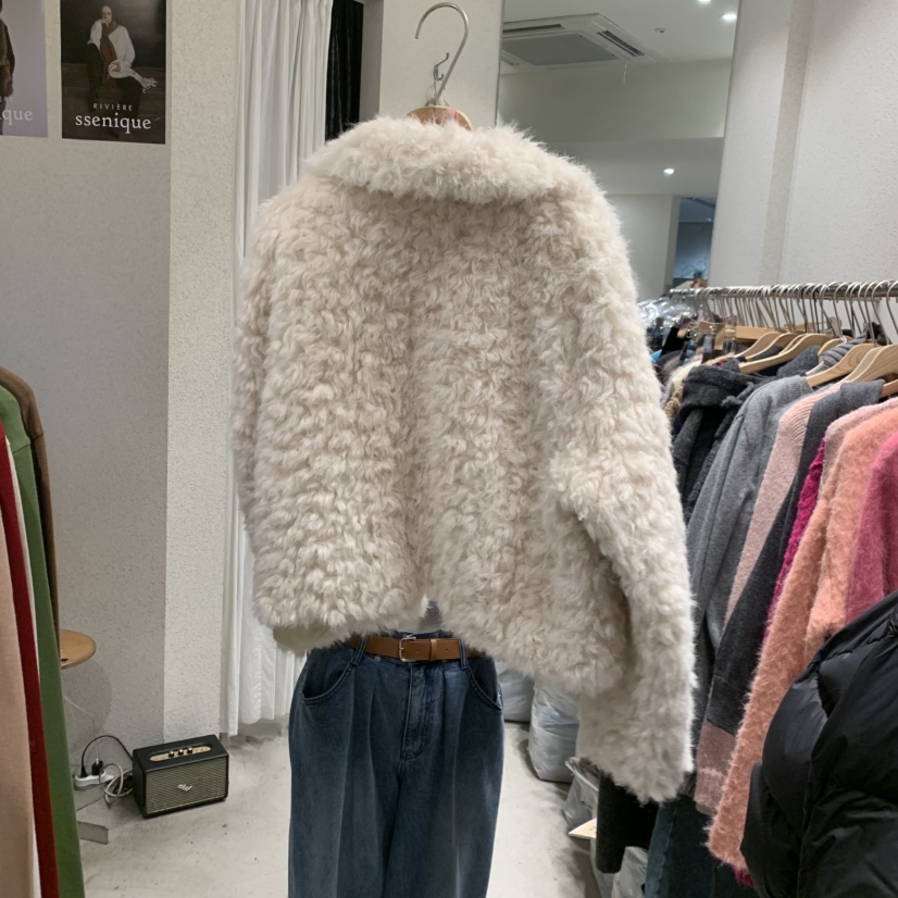 SSEMIENNE韓國直郵㊣女士新品推薦時尚25秋冬休閑熱賣夾克兩面SSENIQUE夾克