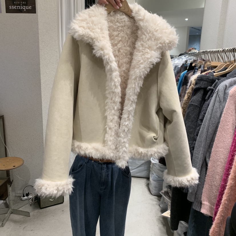 SSEMIENNE韓國直郵㊣女士新品推薦時尚25秋冬休閑熱賣夾克兩面SSENIQUE夾克