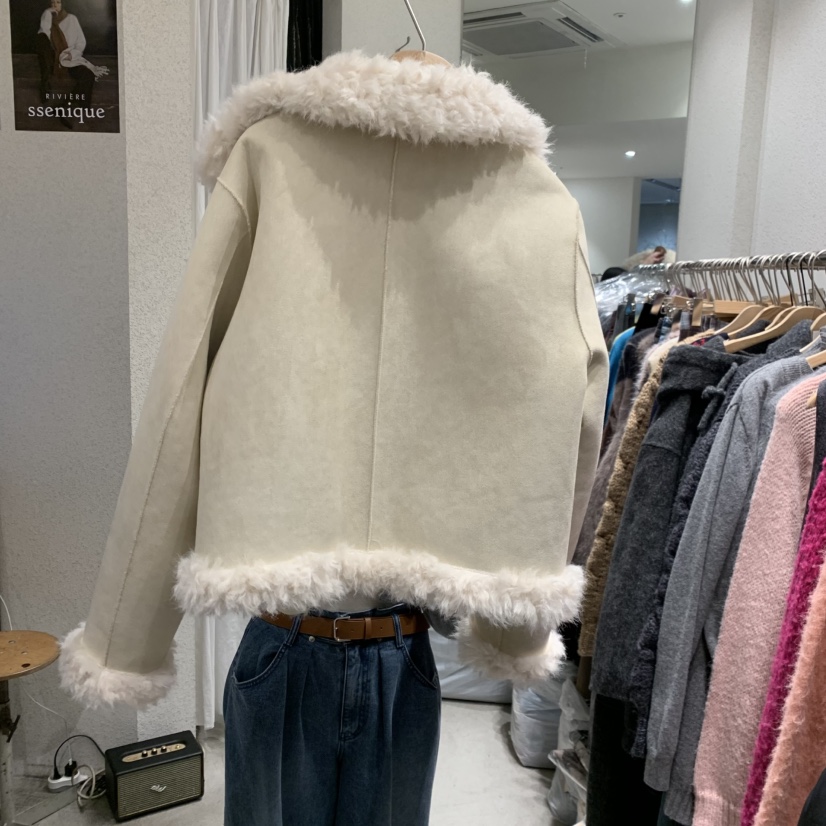 SSEMIENNE韓國直郵㊣女士新品推薦時尚25秋冬休閑熱賣夾克兩面SSENIQUE夾克