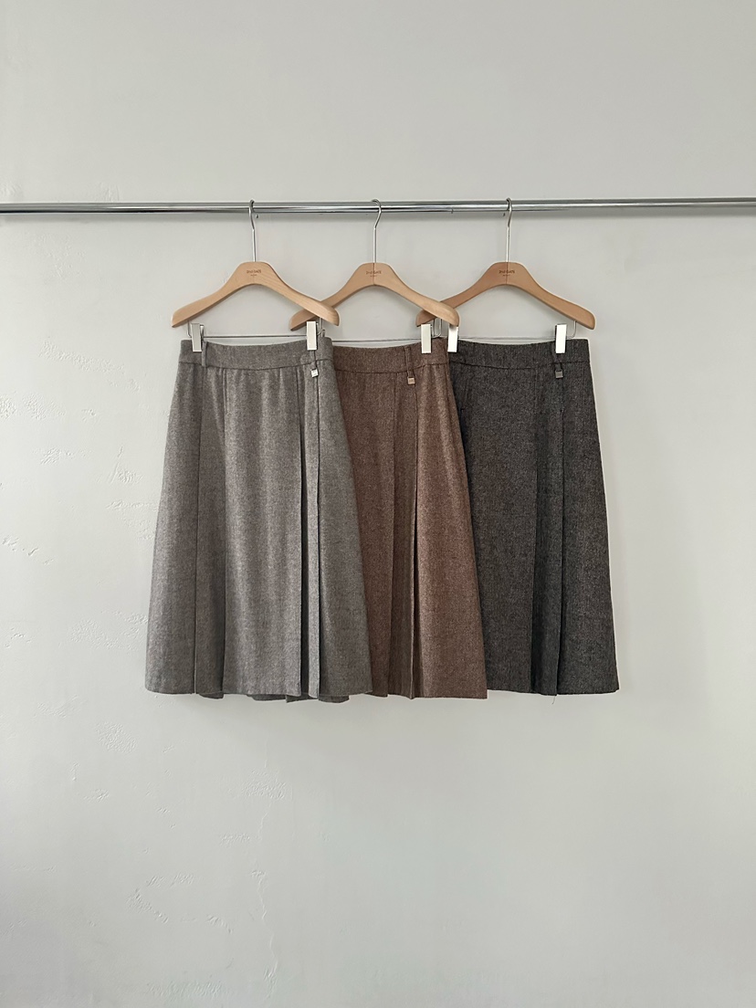 2ND GATE東大門㊣直郵女士新款推薦熱賣25秋冬人氣長裙人字紋2ND GATE長裙