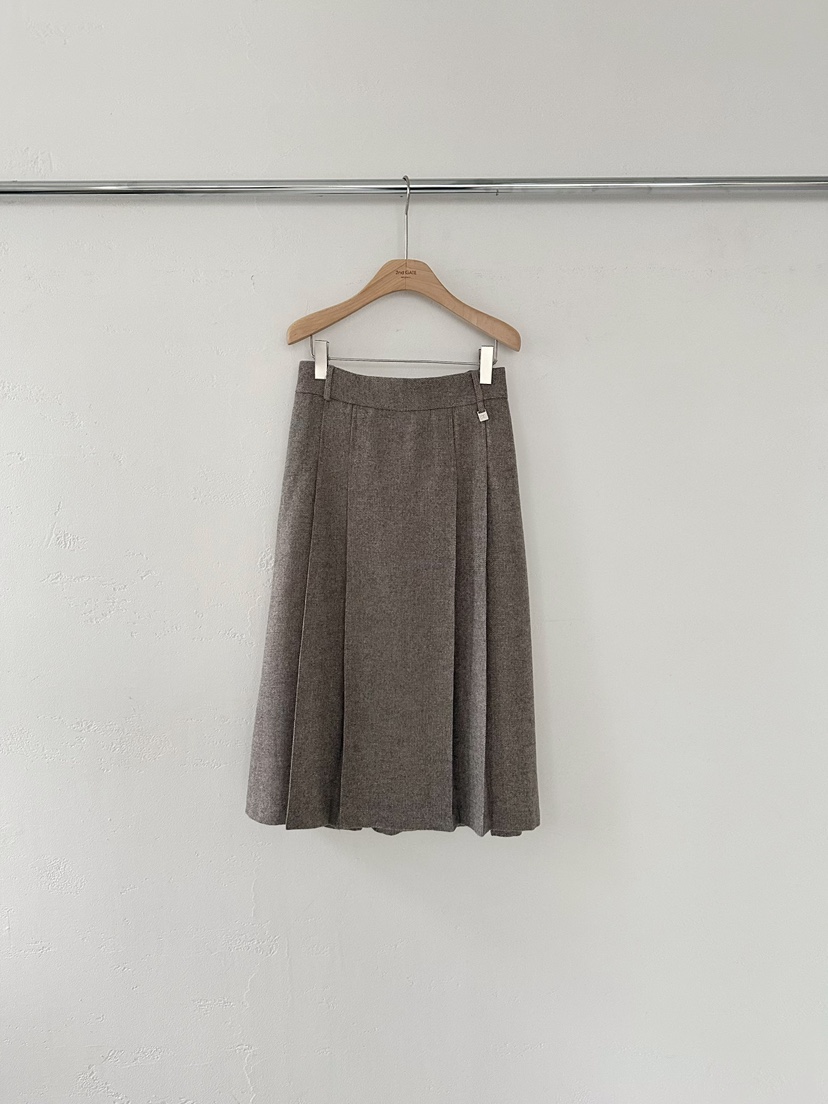 2ND GATE東大門㊣直郵女士新款推薦熱賣25秋冬人氣長裙人字紋2ND GATE長裙圖色1