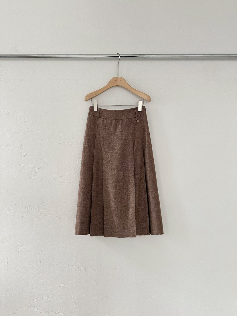 2ND GATE東大門㊣直郵女士新款推薦熱賣25秋冬人氣長裙人字紋2ND GATE長裙圖色2