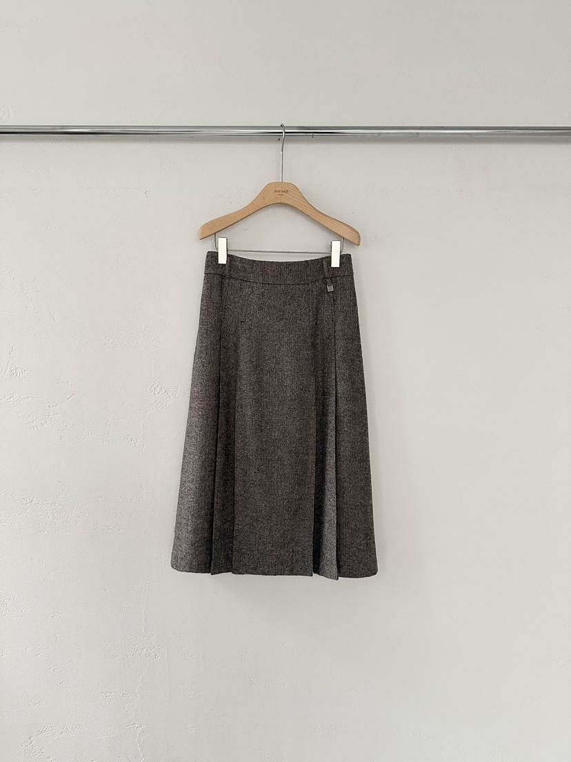 2ND GATE東大門㊣直郵女士新款推薦熱賣25秋冬人氣長裙人字紋2ND GATE長裙圖色3