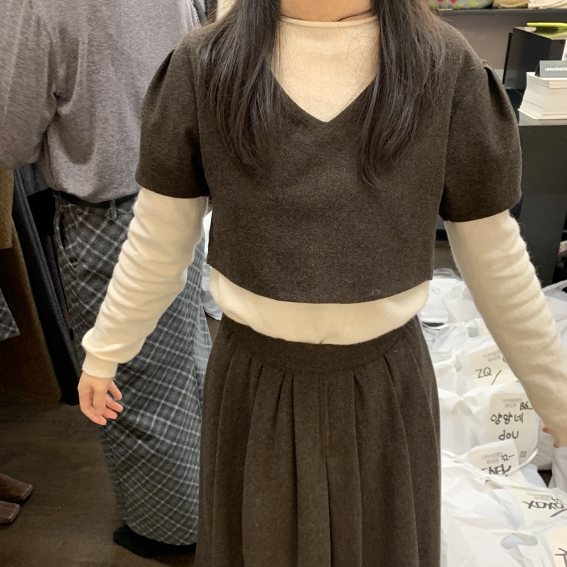 UNANSWERED-MYSTERY韓國代購㊣女裝新品人氣夾克不含內搭羊毛UNANSWERED-MYSTERY夾克圖色1