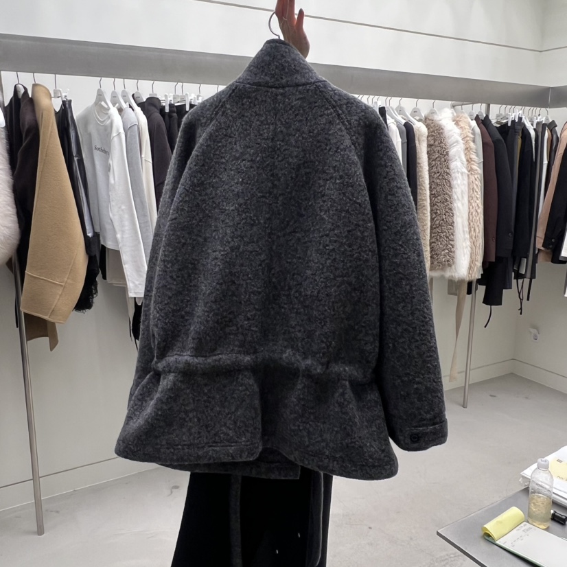 NUTPLAN東大門㊣實拍女士新款時尚職業熱賣真品短款大衣高領NUTPLAN短款大衣