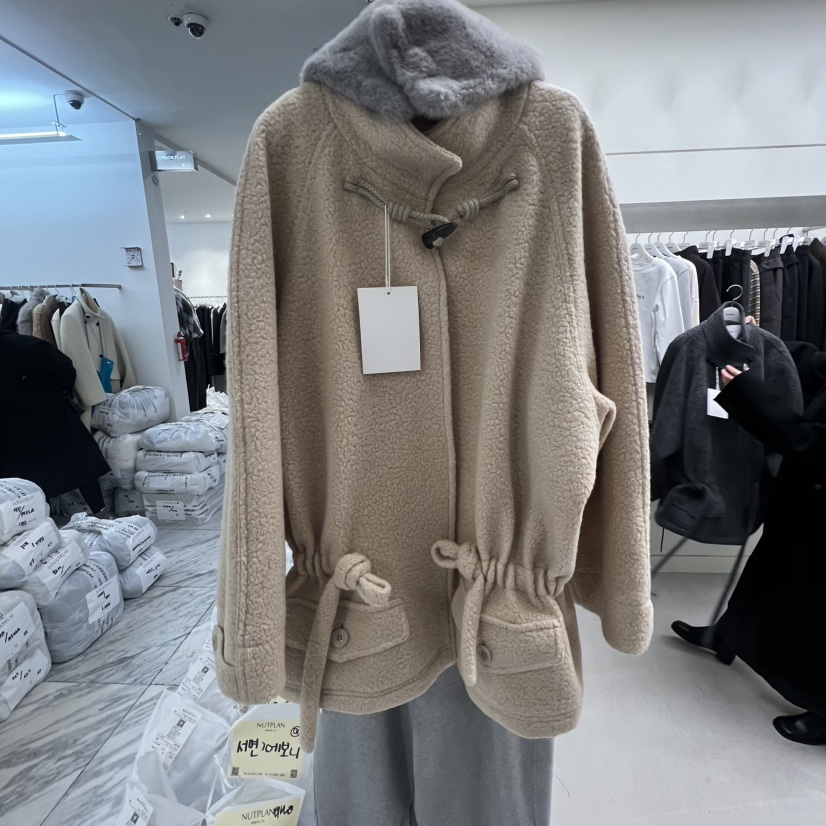 NUTPLAN東大門㊣實拍女士新款時尚職業熱賣真品短款大衣高領NUTPLAN短款大衣圖色1