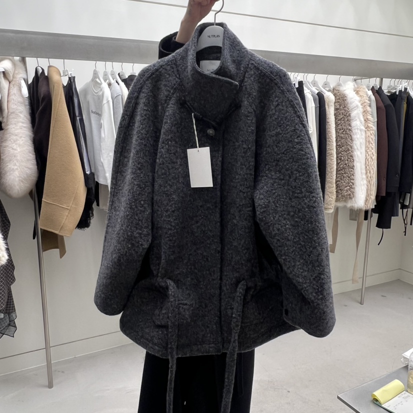 NUTPLAN東大門㊣實拍女士新款時尚職業熱賣真品短款大衣高領NUTPLAN短款大衣圖色2