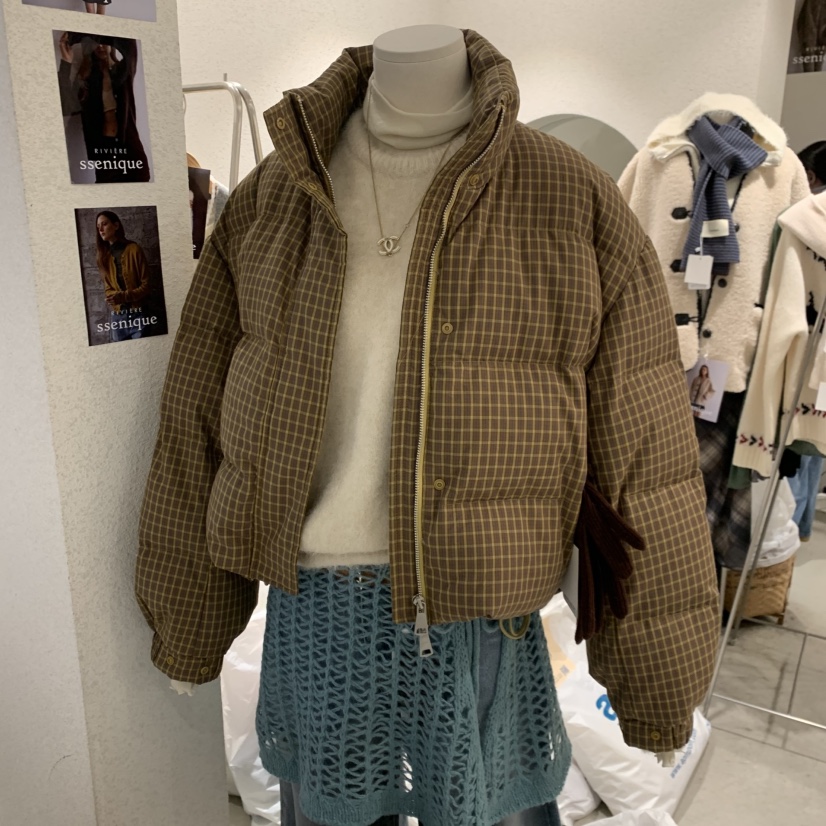 SSEMIENNE東大門㊣代購女士新品推薦休閑真品短款羽絨服填充絨SSENIQUE短款羽絨服圖色1