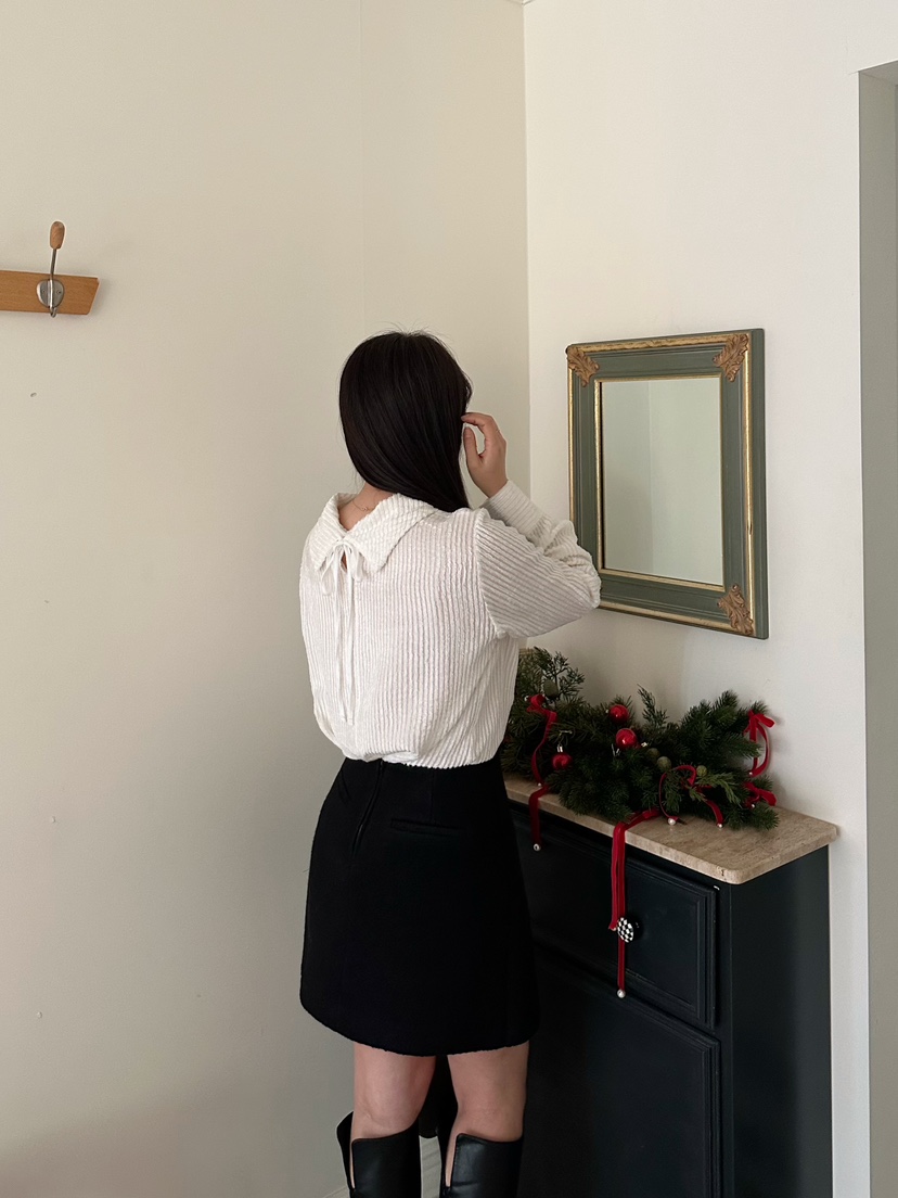 2ND GATE東大門㊣實拍女士新款休閑時尚25秋冬襯衫蕾絲衫天鵝絨2ND GATE襯衫/蕾絲衫