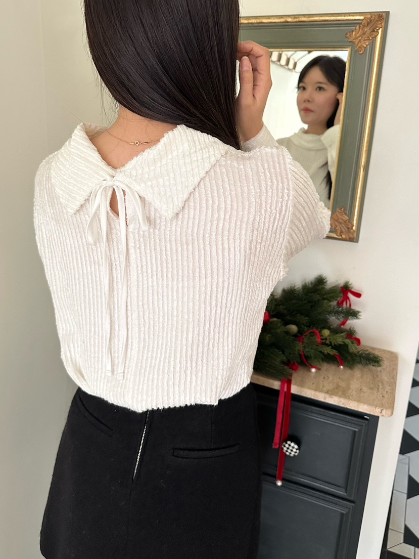 2ND GATE東大門㊣實拍女士新款休閑時尚25秋冬襯衫蕾絲衫天鵝絨2ND GATE襯衫/蕾絲衫