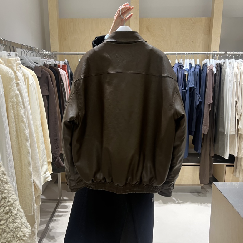 DEUO韓國直郵㊣女士新品推薦真品熱賣時尚休閑25秋冬夾克皮革DEUO夾克