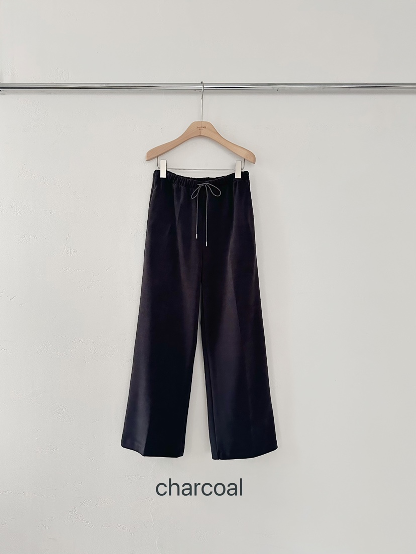 2ND GATE東大門㊣實拍女士新款人氣休閑真品休閑褲加絨絎縫2ND GATE休閑褲圖色2木炭色