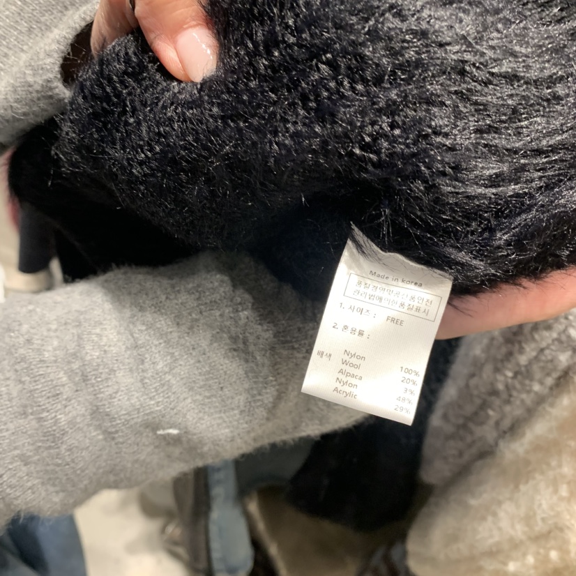 SSEMIENNE東大門㊣實拍女裝新品職業25秋冬推薦人氣針織衫毛皮SSENIQUE針織衫