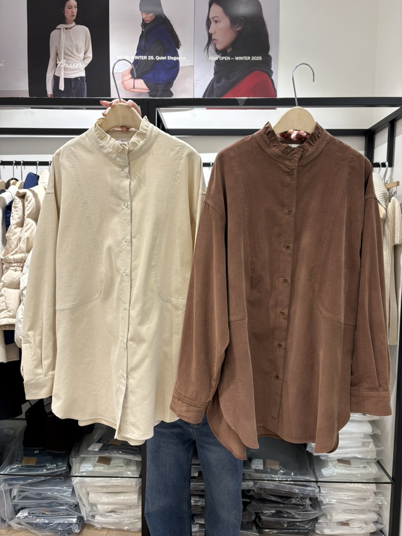 BRUNI/RICOTTA東大門㊣實拍女士新款熱賣職業25秋冬襯衫蕾絲衫BRUNI/RICOTTA襯衫/蕾絲衫