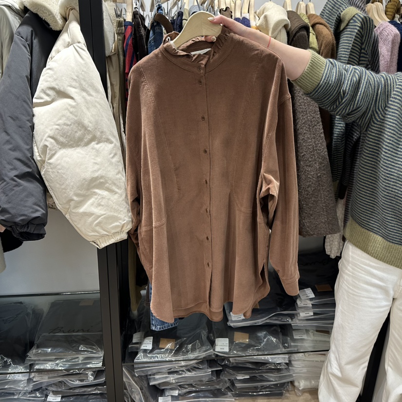 BRUNI/RICOTTA東大門㊣實拍女士新款熱賣職業25秋冬襯衫蕾絲衫BRUNI/RICOTTA襯衫/蕾絲衫圖色2