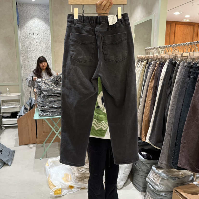 DELI JENNY韓國直郵㊣女士新品25秋冬時尚職業真品人氣牛仔褲DELI JENNY牛仔褲
