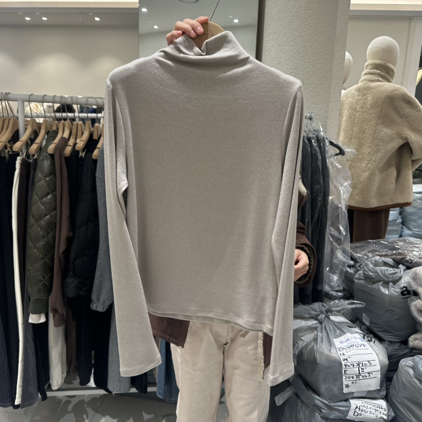 BLUEI-D東大門㊣代購女士新品熱賣職業休閑時尚推薦長袖T恤Blue i-d/N SHARP長袖T恤圖色2米色