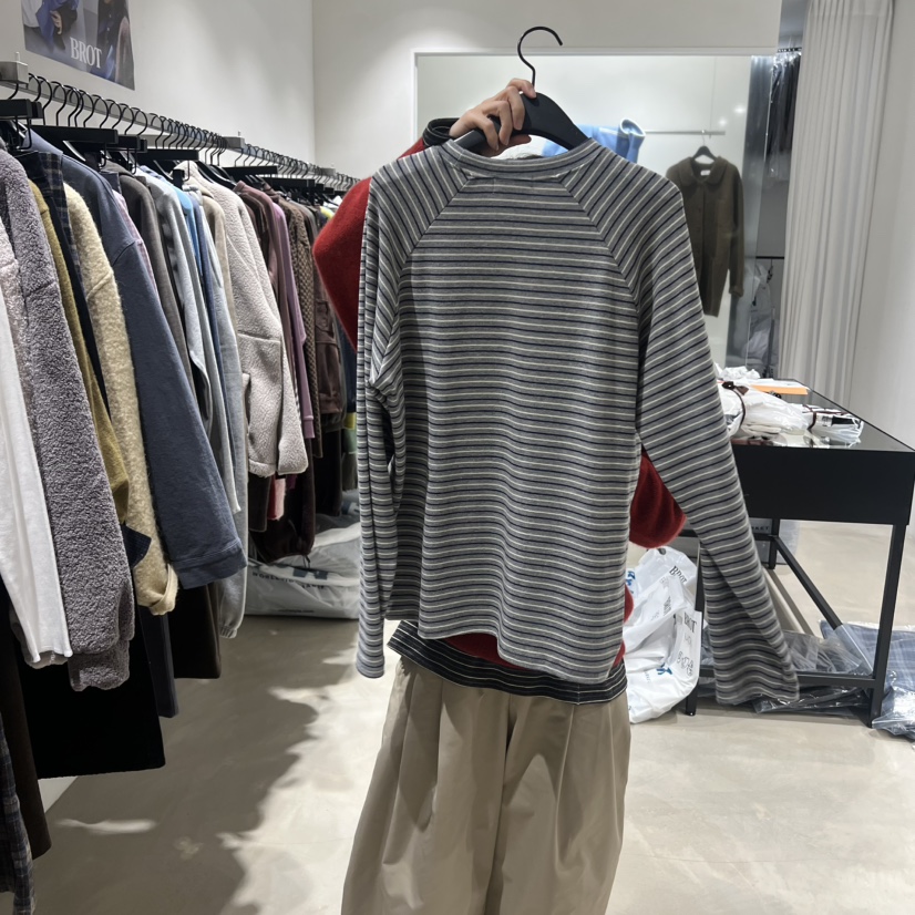 BROT東大門㊣實拍女士新品人氣職業25秋冬真品熱賣時尚長袖T恤BROT長袖T恤