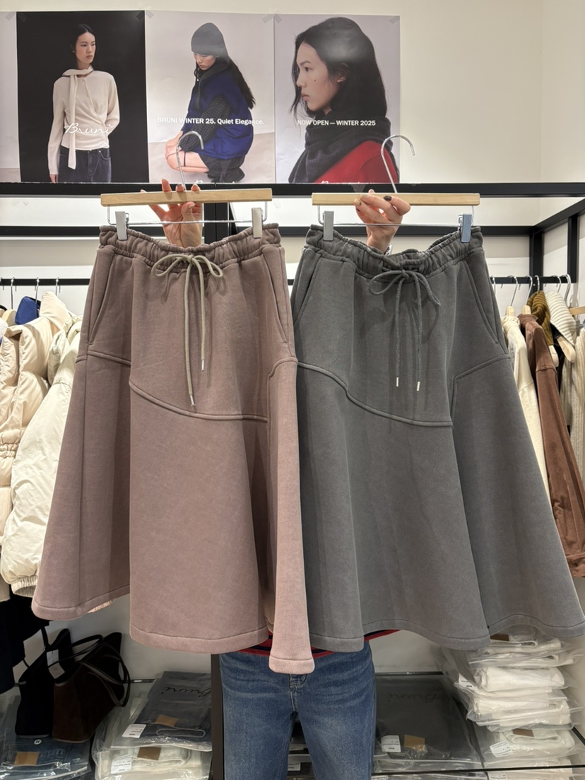 BRUNI/RICOTTA東大門㊣代購女裝新款時尚25秋冬半身裙中短裙BRUNI/RICOTTA半身裙/中短裙