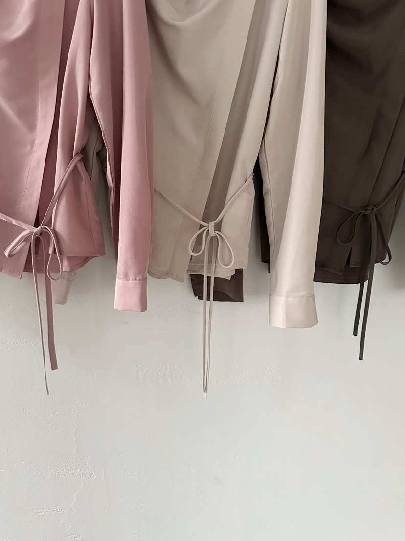 2ND GATE東大門㊣代購女士新品推薦人氣真品襯衫蕾絲衫含腰繩2ND GATE襯衫/蕾絲衫