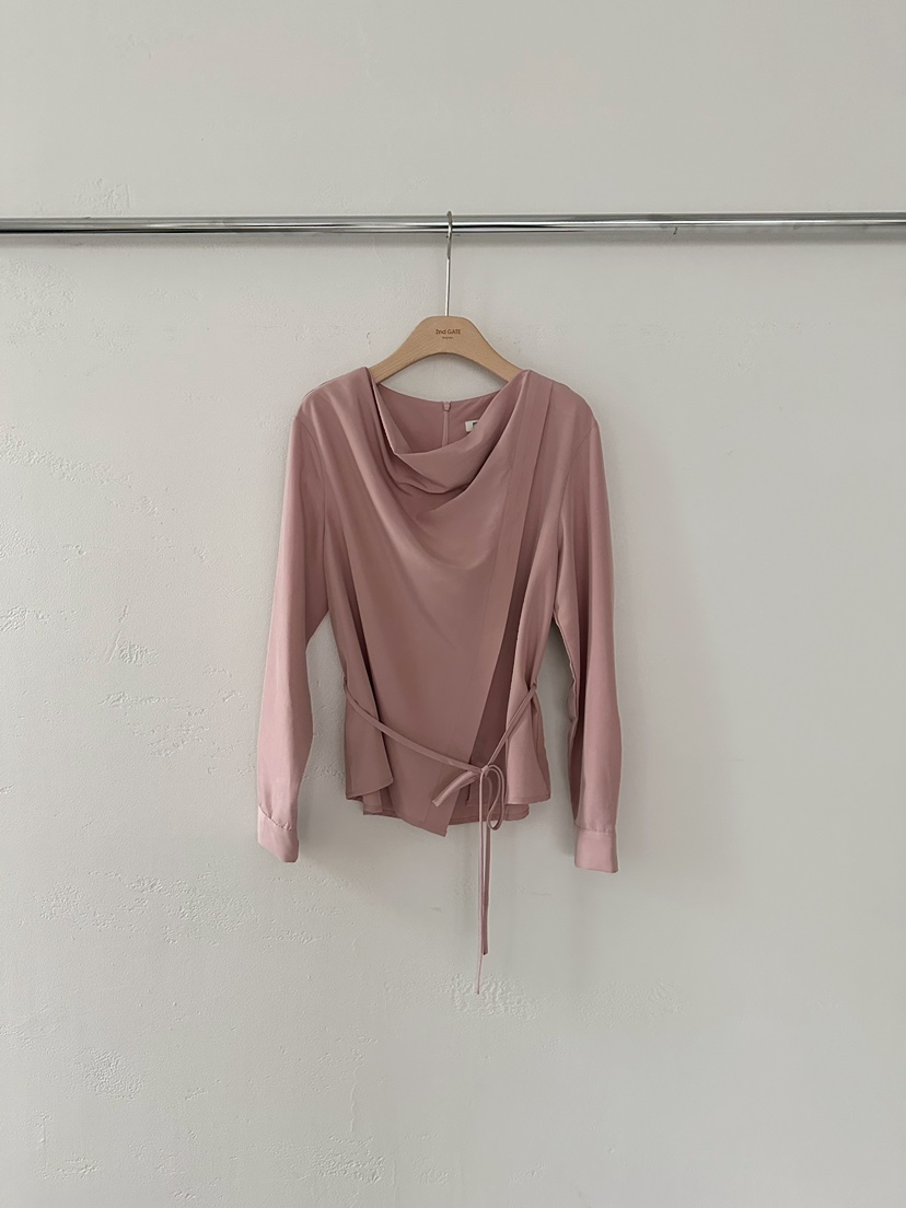 2ND GATE東大門㊣代購女士新品推薦人氣真品襯衫蕾絲衫含腰繩2ND GATE襯衫/蕾絲衫圖色1